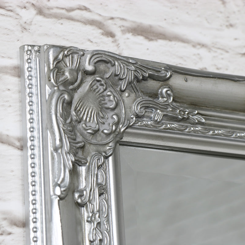 Tall Silver Ornate Mirror 47cm x 142cm