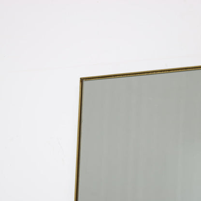 Large Gold Thin Framed Leaner Mirror 80cm x 180cm