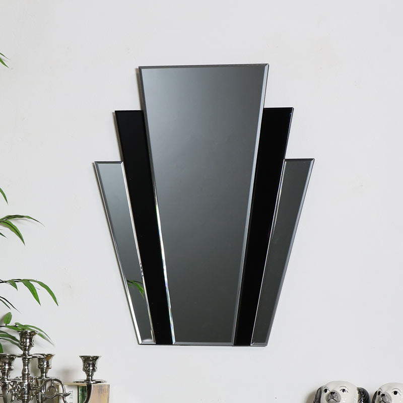 Decorative Art Deco Fan Wall Mirror