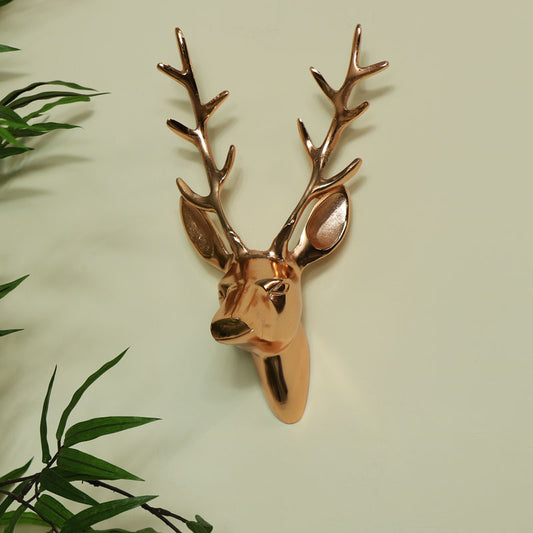  Copper Wall Mounted Stag Head 