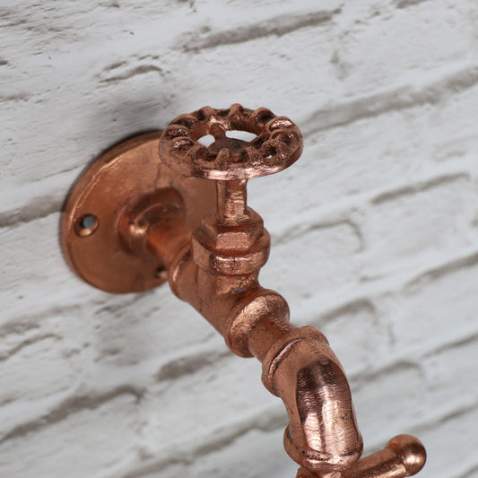  Copper Metal Tap Toilet Roll Holder 