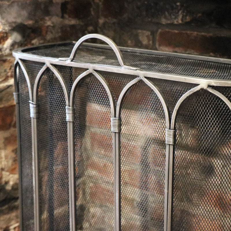 Pewter Fire Screen