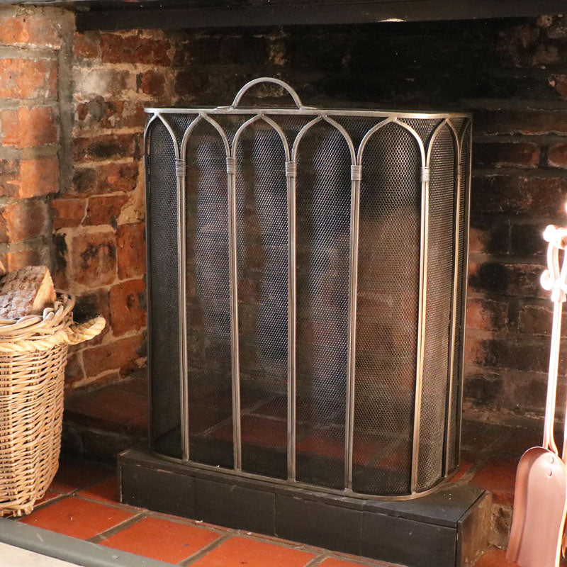 Pewter Fire Screen