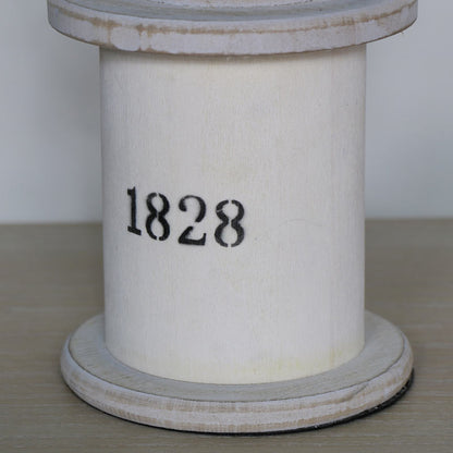 antique white miners style lantern