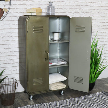 Vintage Locker Style Storage Cab