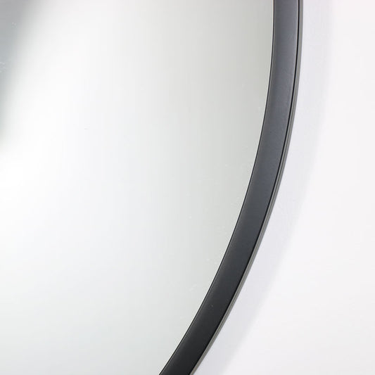  Large Round Black Mirror 100cm x 100cm 