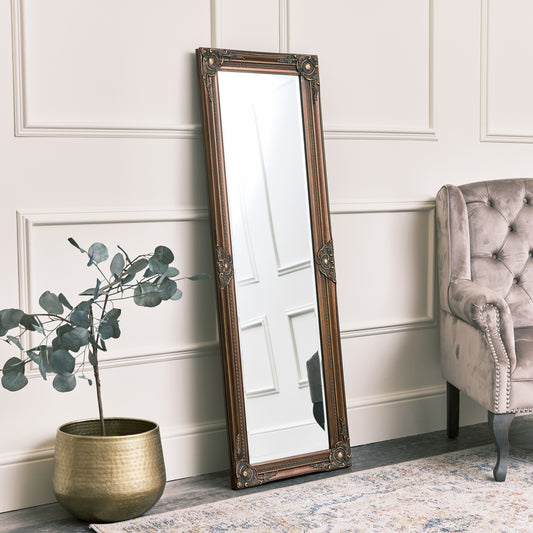  Tall Gold Wall Mirror 47cm x 142cm 