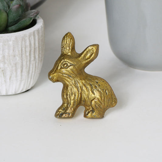  Gold Rabbit Drawer Knob 