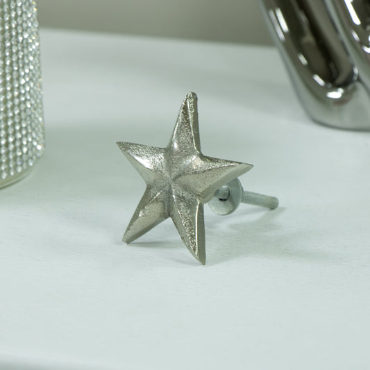  Silver Star Drawer Knob 