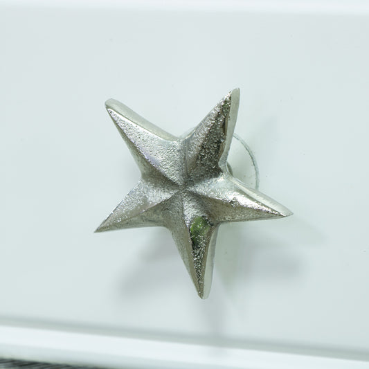  Silver Star Drawer Knob 