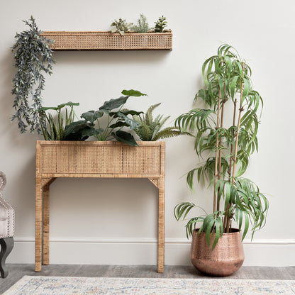 Large Round Copper Patterned Planter