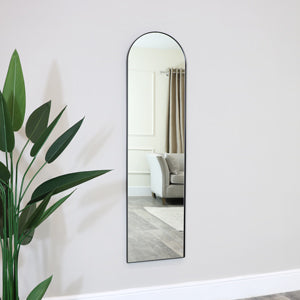  Black Framed Arch Wall Mirror 