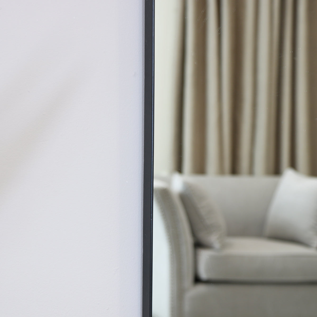 Black Framed Arch Wall Mirror