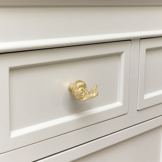  Gold Snail Drawer Knob 