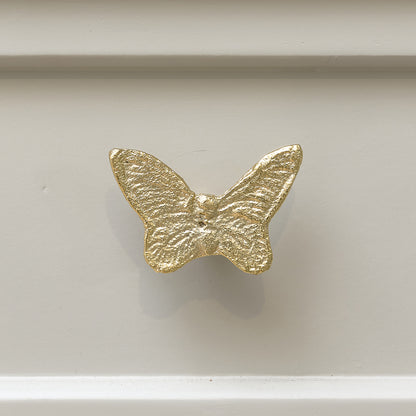 Gold Butterfly Drawer Knob