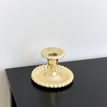 Ornate Vintage Gold Chamber Candlestick Holder
