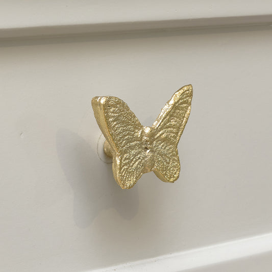  Gold Butterfly Drawer Knob 