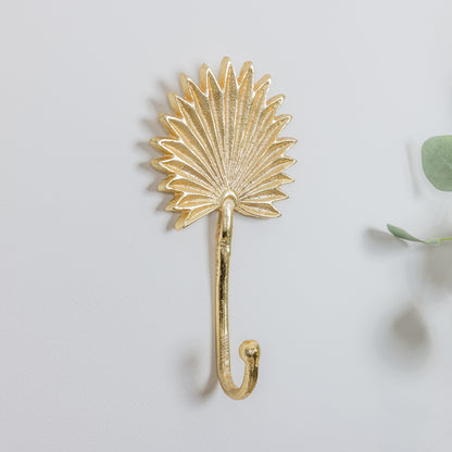 Gold Palm Leaf Wall Hook