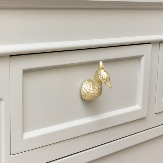  Gold Peacock Drawer Knob 