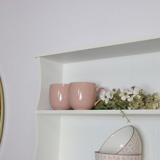  Large Pale Cream Wall Shelf with Heart Drawers 