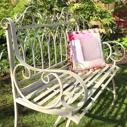 Rustic Vintage Metal Garden Bench