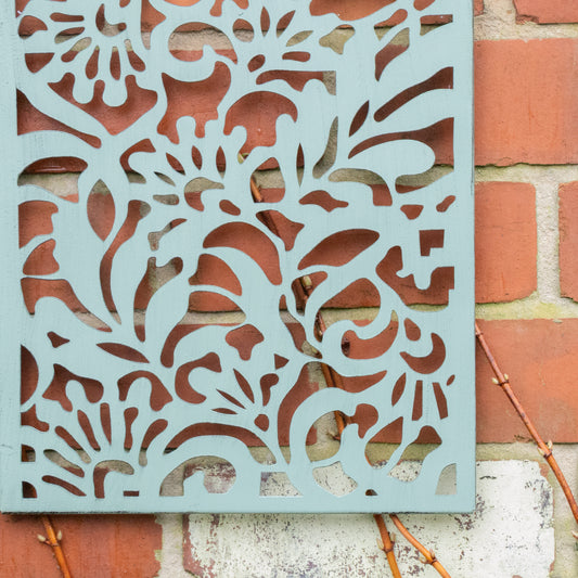  Sage Green Garden Wall Art Plaque - 30cm x 81cm 