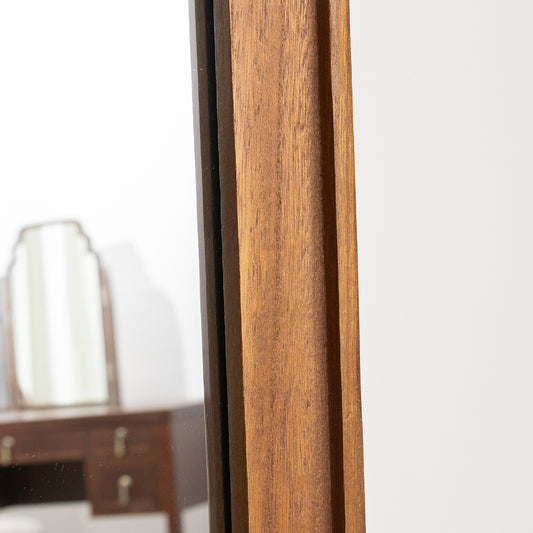  Natural Wood Wavy Edge Full Length Wall & Leaner Mirror - 47cm x 142cm 