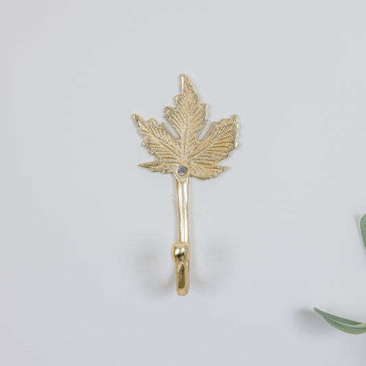  Gold Maple Leaf Wall Hook 
