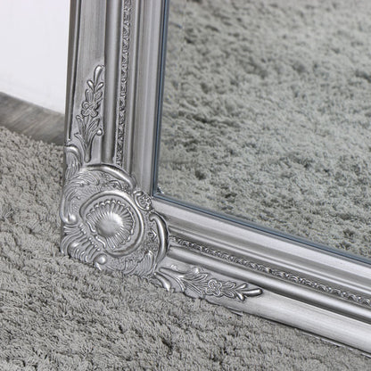 Tall Silver Mirror with Bevelled Glass - 47cm x 142cm