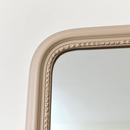 Taupe Grey Arch Wall Mirror 70cm x 40cm