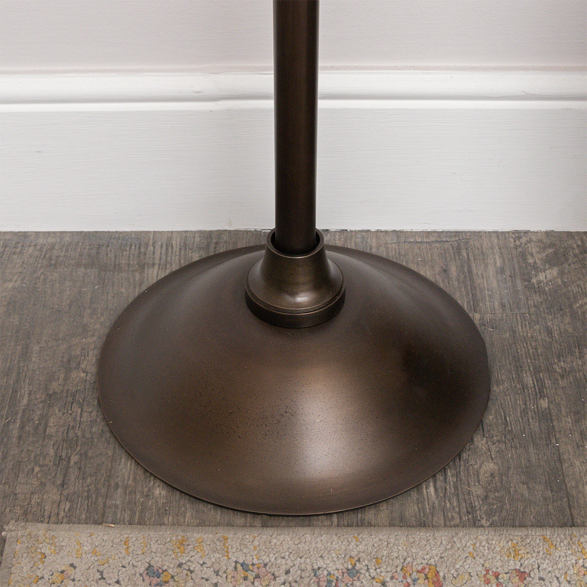 Tall Dark Metal Coat Rack with 8 Storage Hooks