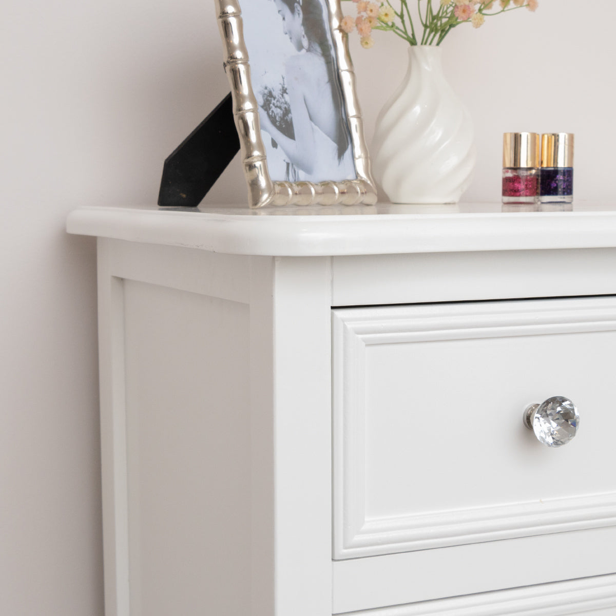 Large White Chest of 6 Drawers - Victoria Range