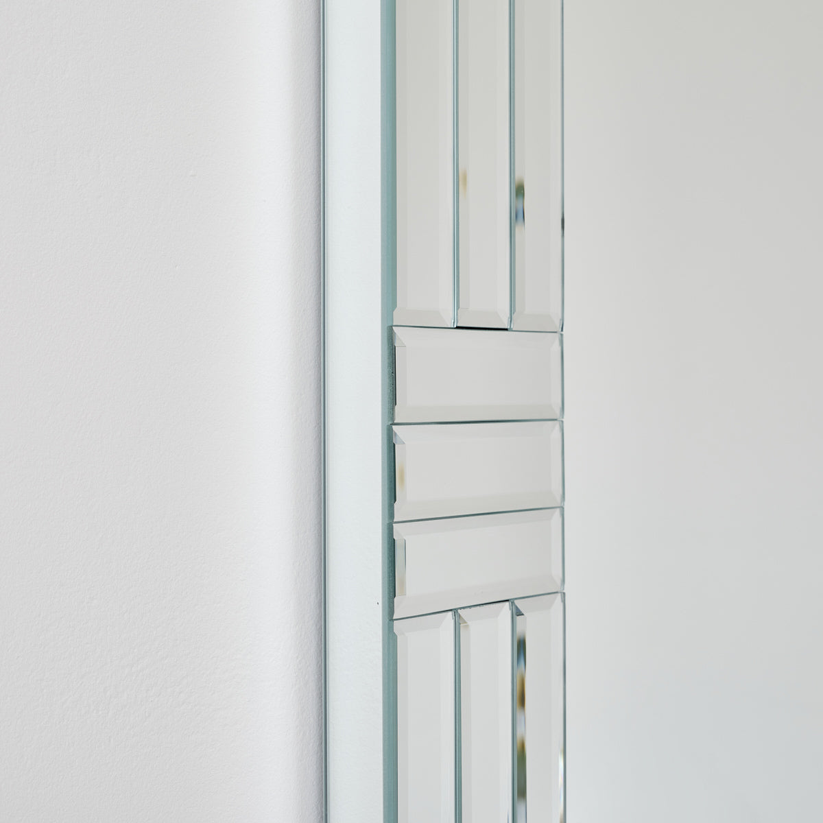 Large Frameless Bevelled Rectangular Wall Mirror 60cm x 90cm