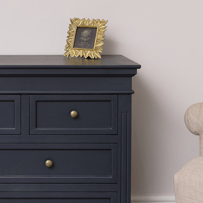 Large Navy Black 7 Drawer Chest of Drawers - Daventry Navy Black Range Windsor Browne Large Navy Black 7 Drawer Chest of Drawers - Daventry Navy Black Range Windsor Browne