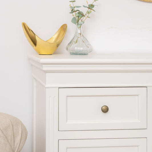  Large Ivory Wooden Sideboard Cabinet - Daventry Ivory Range 