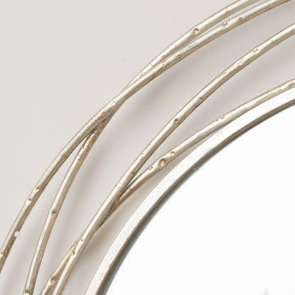 Large Round Champagne Swirl Mirror 92cm x 92cm