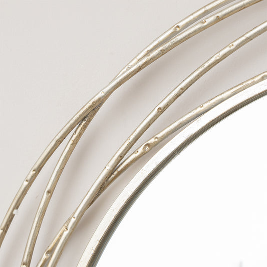  Large Round Champagne Swirl Mirror 92cm x 92cm 