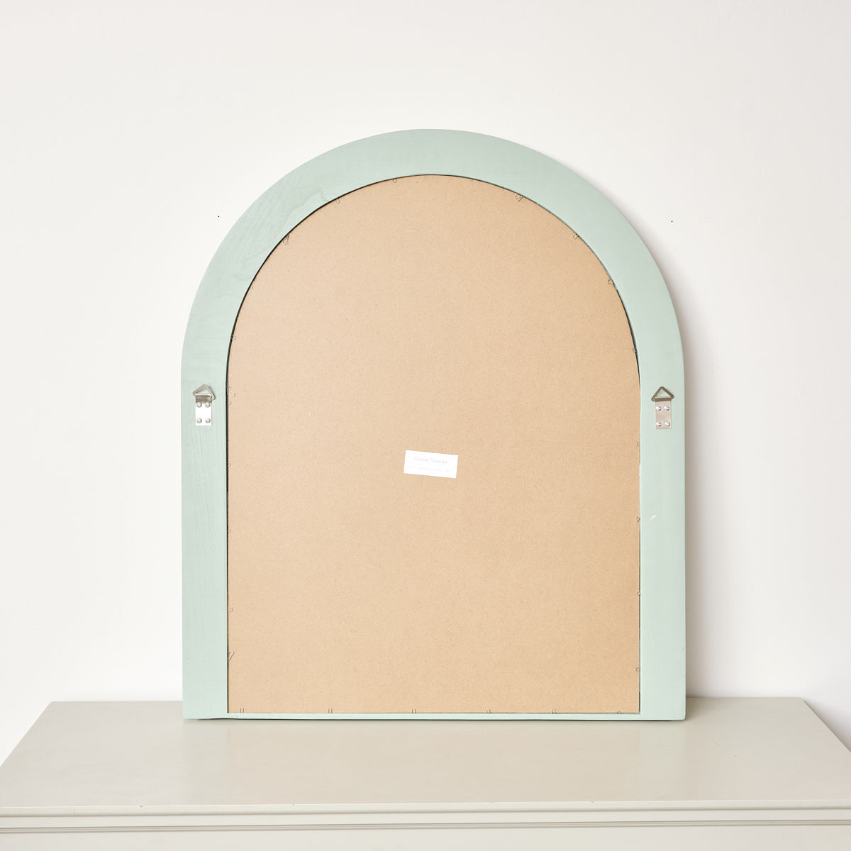 Large Green Arched Wall Mirror - 90cm x 75cm