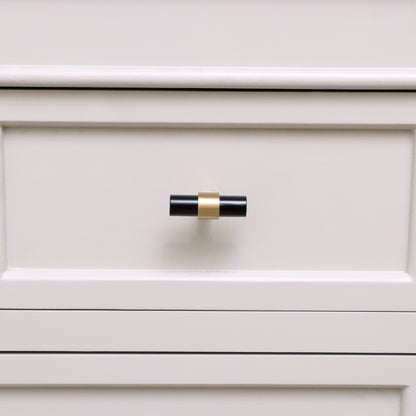 Gold & Black Acrylic T-Bar Shaped Drawer Handle