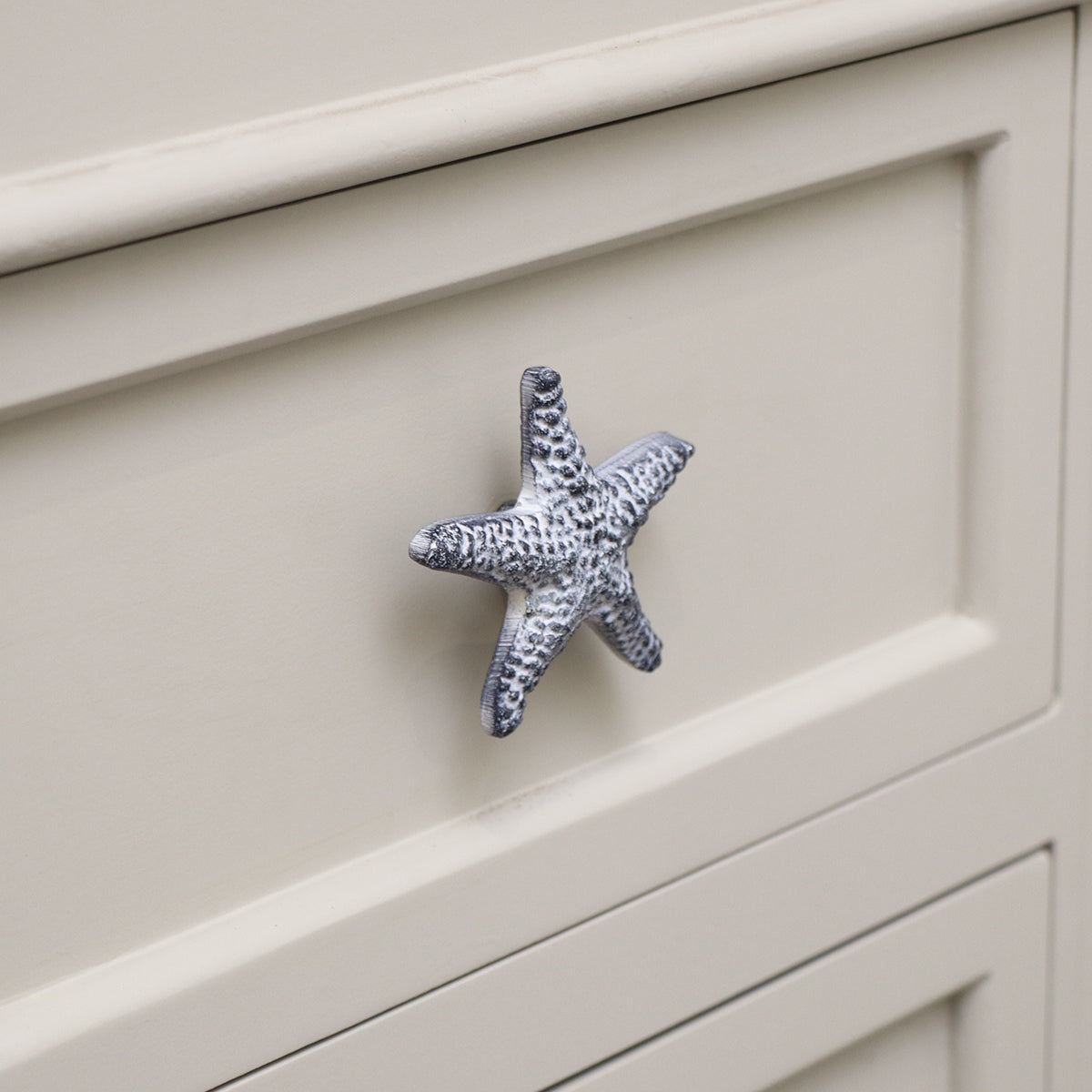 White Starfish Drawer Knob