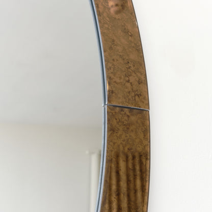 Antique Gold Glass Oval Wall Mirror - 79cm x 50cm