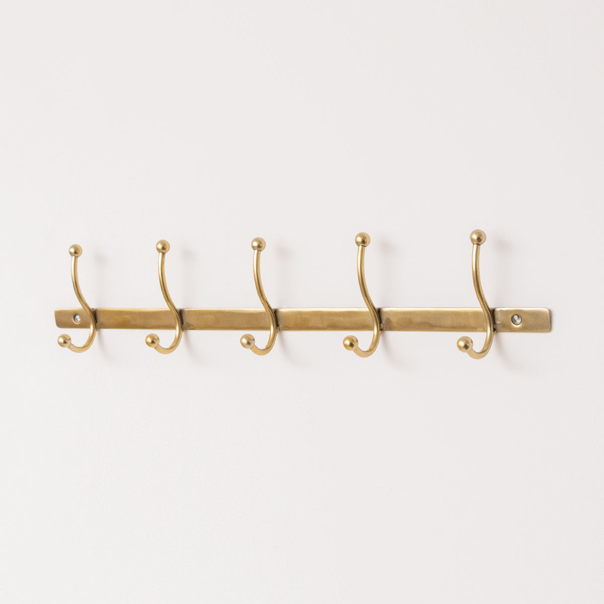 Antique Gold Metal Wall Hook Rail - 49cm