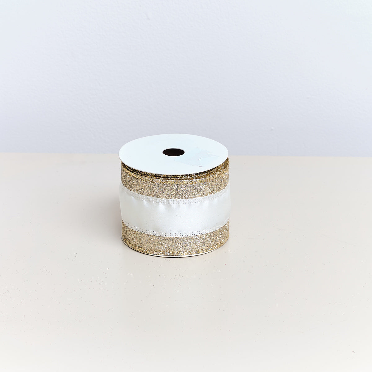 Large Pink & Gold Iridescent Wired Ribbon Garland - 270cm