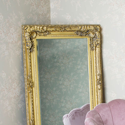 Large Ornate Gold Wall / Leaner Mirror - 78cm x 158cm