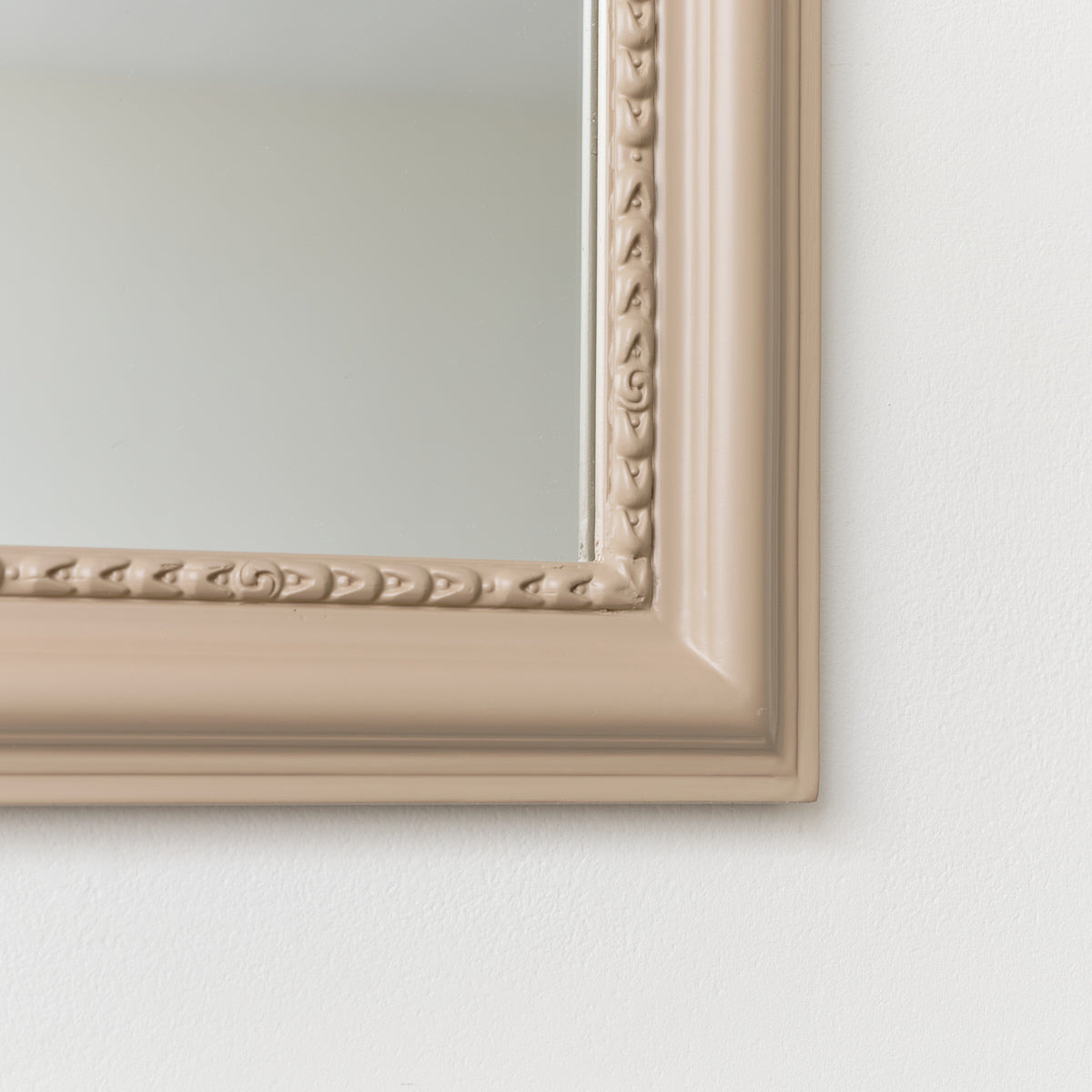 Taupe Grey Arch Wall Mirror 70cm x 40cm