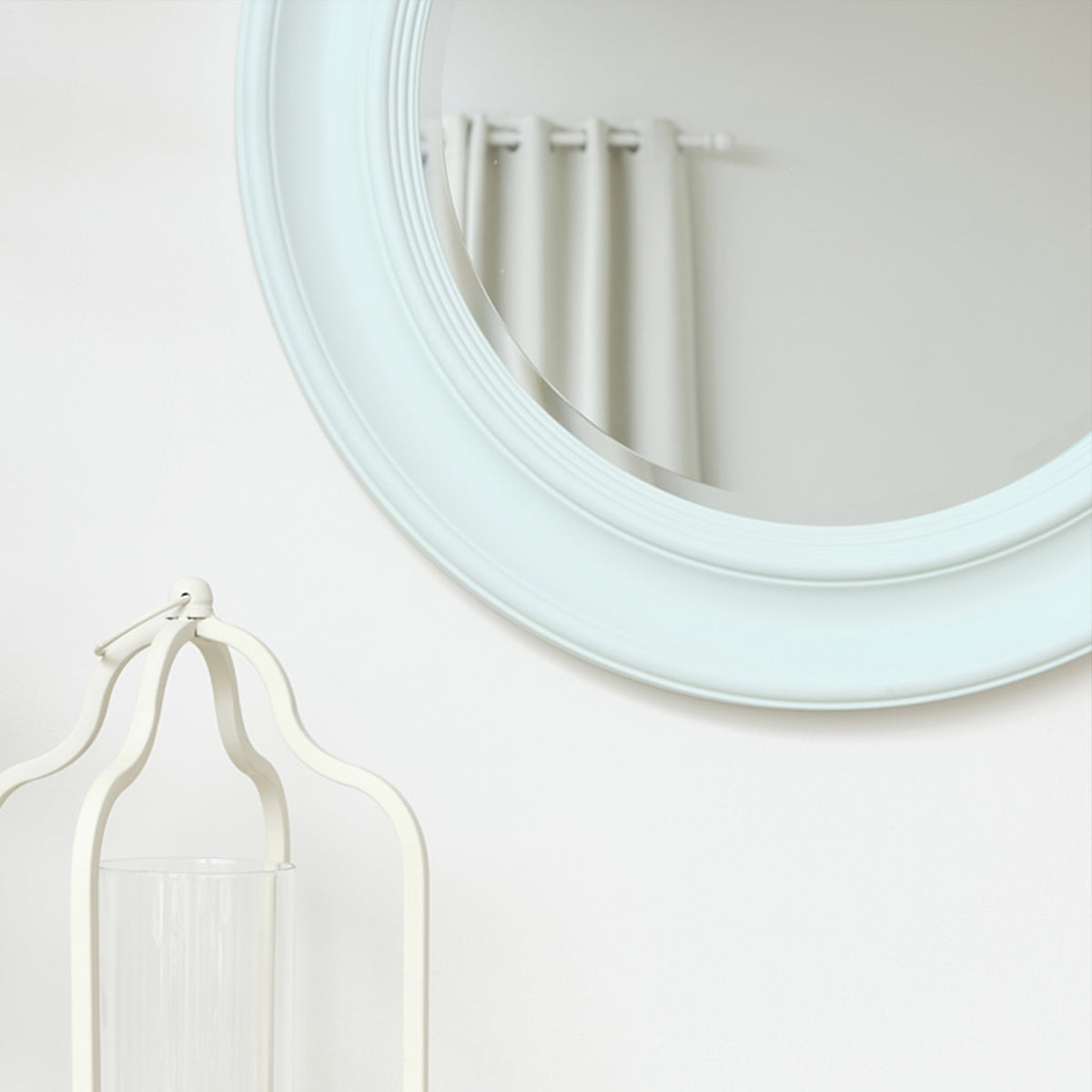 Round Mint Green Wall Mirror 65cm x 65cm
