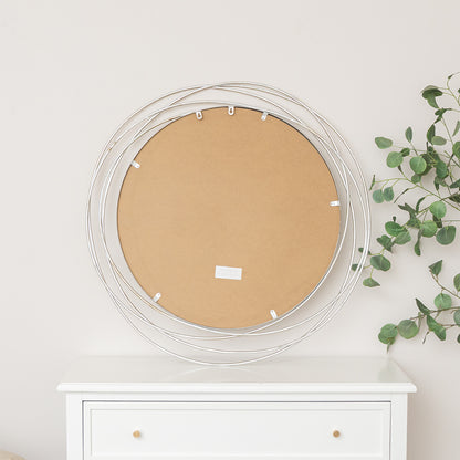 Large Round Champagne Swirl Mirror 92cm x 92cm