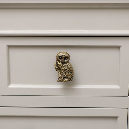 Brass Owl Drawer Knob