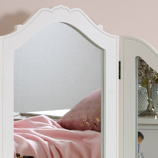  White Tabletop Vanity Mirror - Victoria Range 