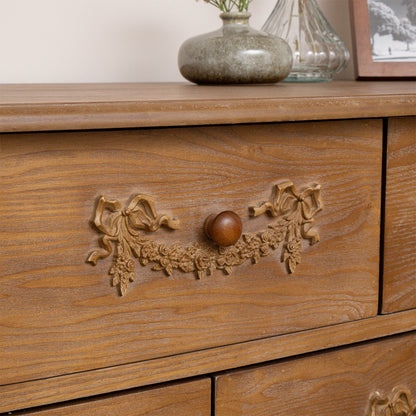 Wooden 7 Drawer Chest of Drawers - Pays Du Bois Range